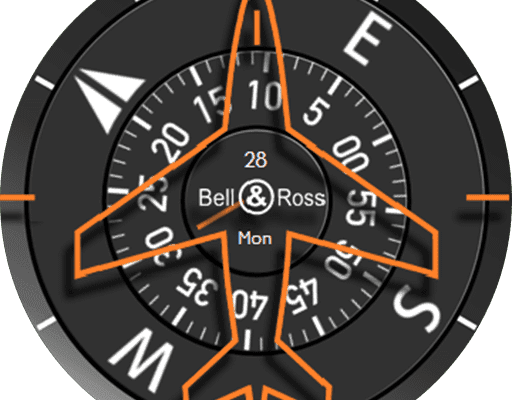 Bell Ross BR01 Heading Indicator WatchFaces for Smart Watches