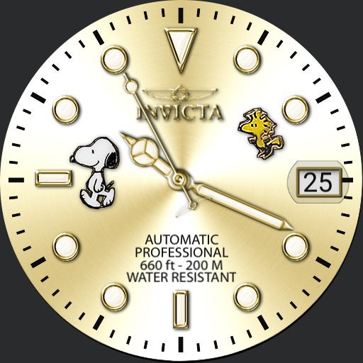 Invicta Character Watch Snoopy Gold – WatchFaces for Smart Watches