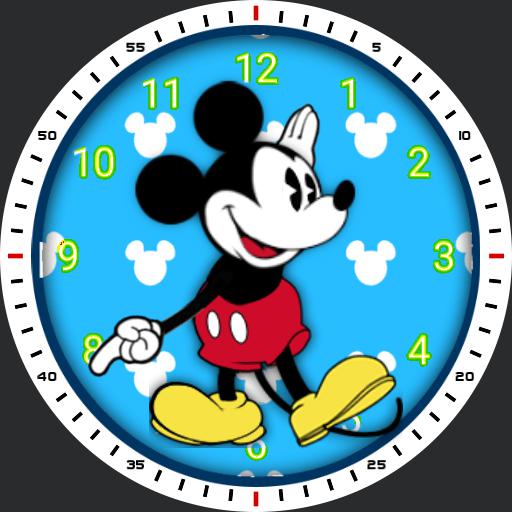 Mickey Mouse Blue Background – WatchFaces for Smart Watches