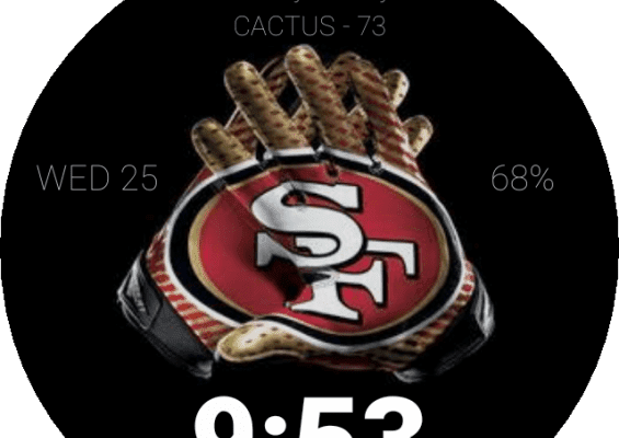 SF 49ers • Facer: the world's largest watch face platform