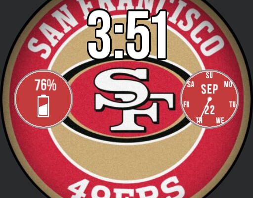 San Francisco 49ers • Facer: the world's largest watch face platform