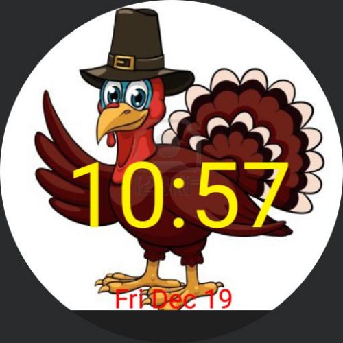 Thanksgiving Happy Turkey Watchfaces For Smart Watches