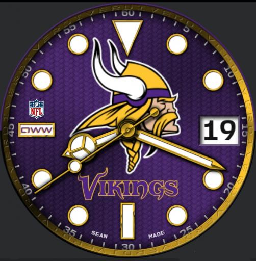 GMX3 Minnesota Vikings by QWW – WatchFaces for Smart Watches