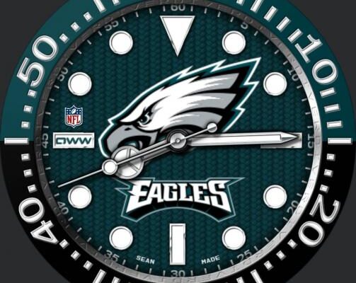 Philadelphia Eagles NFL Football Wall Clock