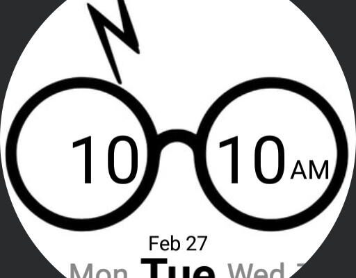 Harry Potter watch face to match movie marathon (AOD on right) : r