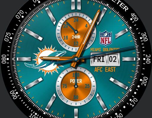 Miami Dolphins Men's Watch - NFL Sport Steel Series - Game Time Watches