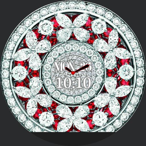 diamond watch face