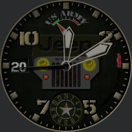 Tribute to Jeep Willys US Army – WatchFaces for Smart Watches