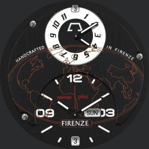 Anonimo Firenze Dual Time WatchFaces for Smart Watches