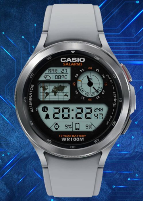 CASIO Illuminator WR100M ADF – WatchFaces for Smart Watches