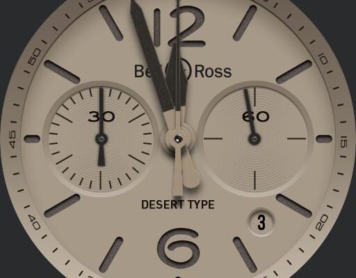 Bell Ross br03 Desert Type WatchFaces for Smart Watches